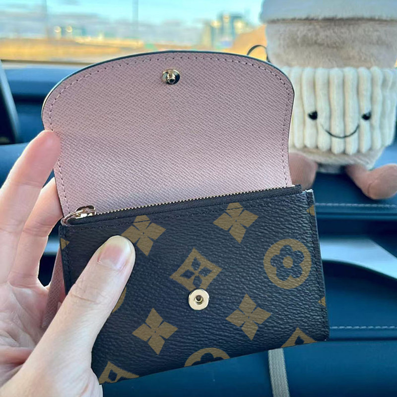 2026 New Casual Versatile Leather Wallet Classic Flip Card Holder Genuine Leather Short Coin Purse Women's Fashion