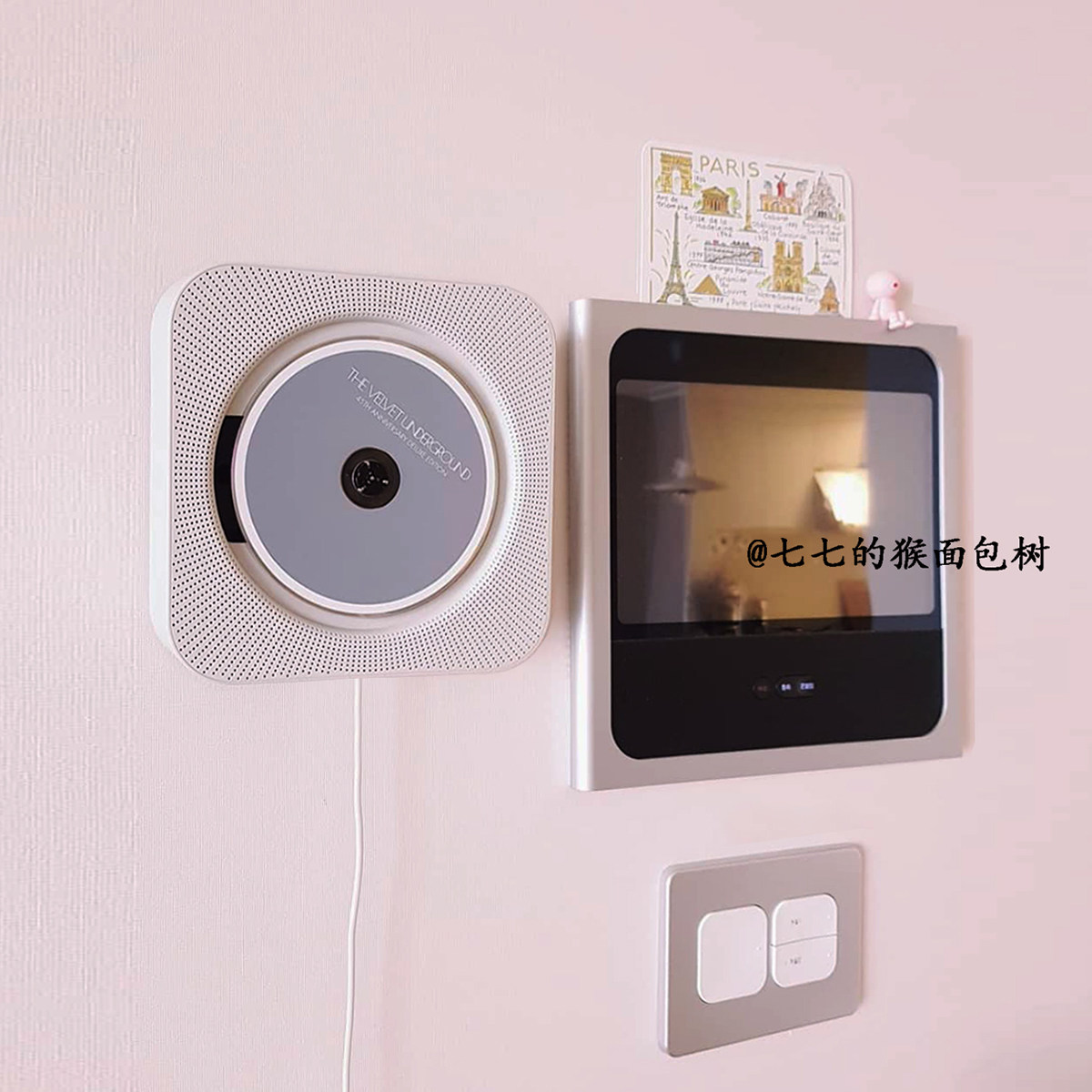 Wall-mounted CD player CDDVD English learning machine retro bluetooth audio music album player gift