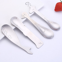 Cute little whale Blue whale dessert ice cream spoon Ice cream spoon diving sea life Stainless steel tableware
