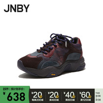 JNBY Jiangnan commoner womens shoes spring and autumn discount new color-matching sports dad shoes casual sports 7J8500500