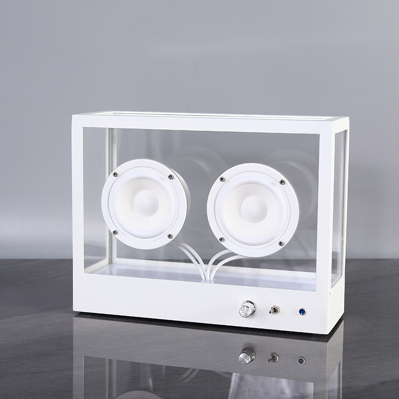Scandinavian Creative Transparent Audio Living Room Desktop Decoration Simple White Square Bluetooth Acrylic Speaker Ornaments