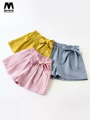 Girls pants skirt 2021 summer new children's thin hot pants outside wear women's baby shorts summer Women tide