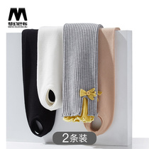 (2 pieces) childrens bottom socks spring and autumn thin foot baby Foreign-quality nine womens pantyhose Princess dance socks