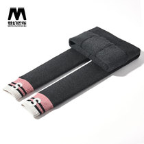 2021 autumn winter plus Velvet girl pinstripe leggings stretch pants childrens pants Foreign Air foot stitching trousers