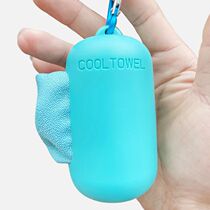 Portable folding creative microfiber ice outdoor sweat towel Fitness running sports travel quick-drying towel Small