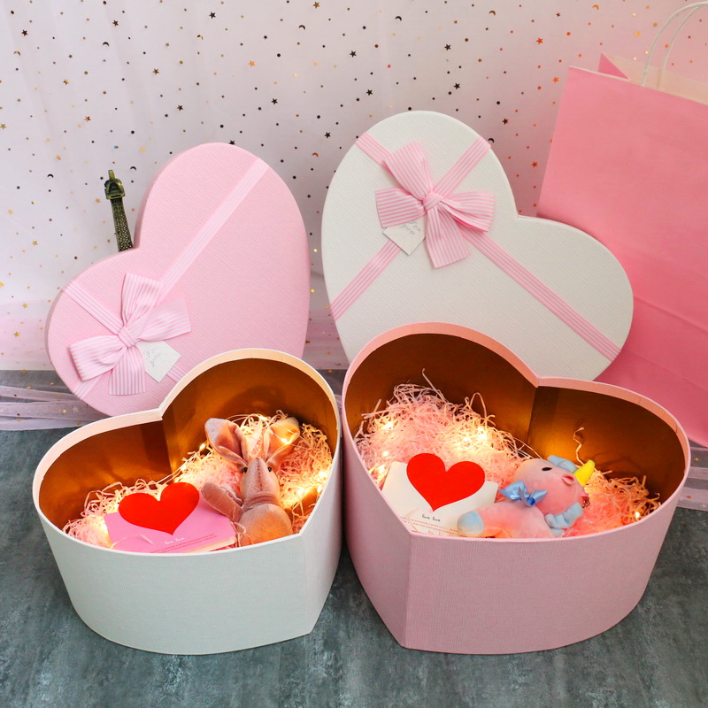 Heart Shaped Gift Box Oversized Love Gift Box Valentine's Day Large Flower Gift Box Empty Box Packaging Box Tanabata Festival