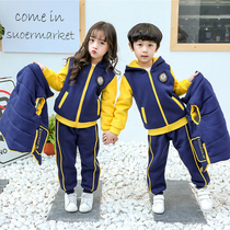 Kindergarten Garden Clothes Autumn Winter Clothing Childrens School Uniform Winter Suit Thickened Primary School Childrens Clothing Pure Cotton Three Sets Class Clothes