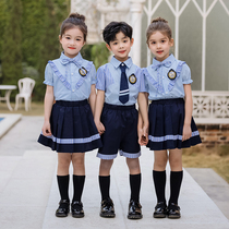 Kindergarten Garden clothes Elementary school uniforms 2021 Summer new childrens class clothes Men and women Innilent wind class suit suit