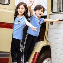 Summer new short sleeves Long pants Two sets of primary and secondary school uniforms Suit Kindergarten Garden Clothes College Wind Teacher Clothes