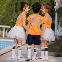 Kindergarten Garden Clothes Elementary School Childrens School Uniform Summer Clothing Class Clothes Children Teacher Graduation Suit Short Sleeve Suit Inlen College Wind