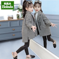 5 childrens woolen coat 6 gown 7 girls late autumn coat 2021 New 8 Autumn 10-year-old woolen coat 12