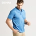 Benmi nam mercerized cotton POLO áo sơ mi lựa chọn tốt mùa hè mới ve áo cotton kinh doanh áo thun ngắn tay Polo