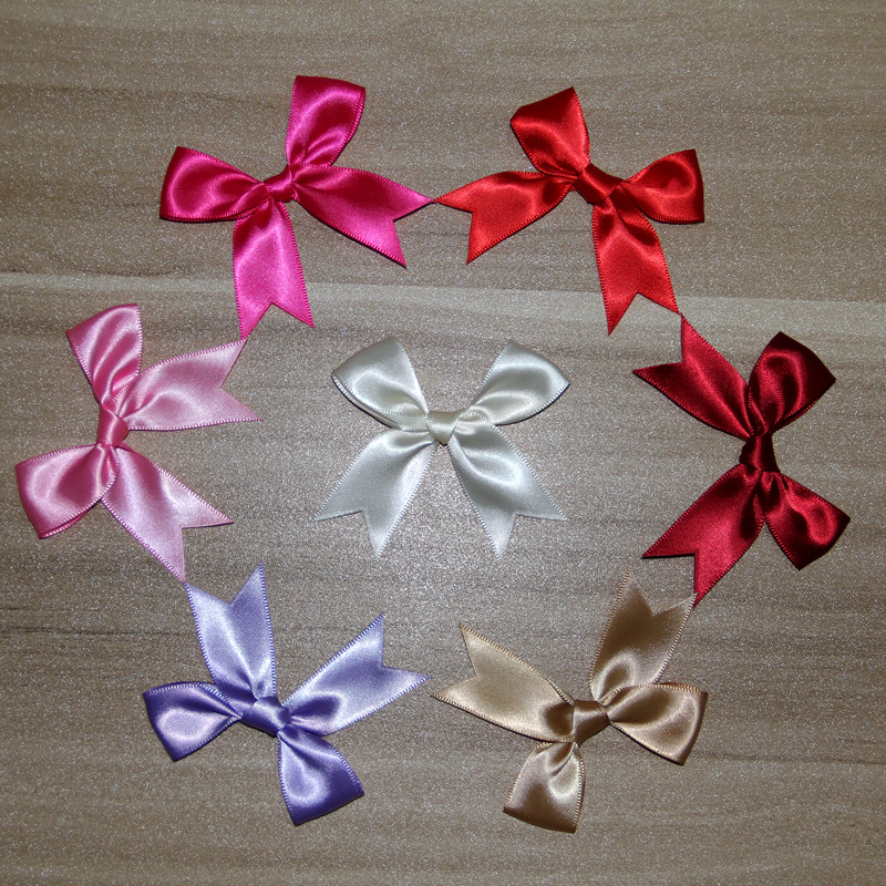 100 high density ribbon bows Finished webbing Ribbon Cake rim decoration Invitation letter Candy box flowers