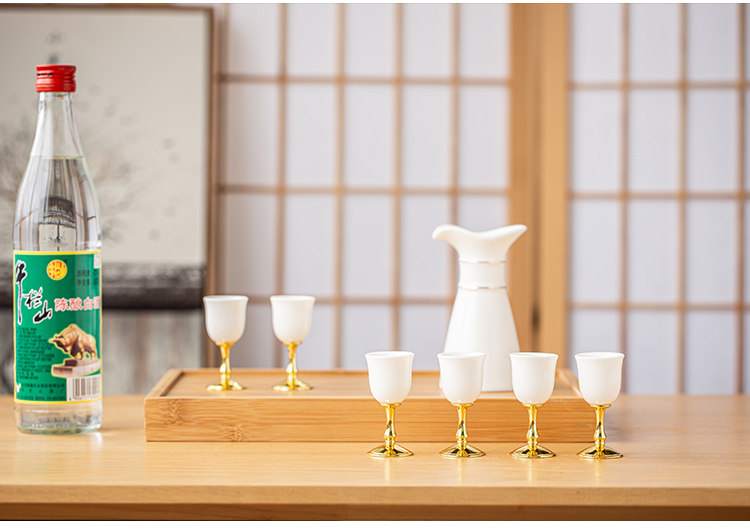Ликер Cup 【送长辈领导】中式高档白酒杯分酒器套装家用羊脂玉清酒一口酒具 Maxiusi