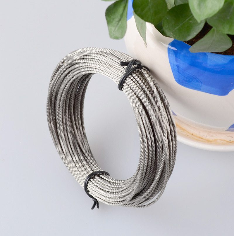 Lifting drying hanger steel wire rope balcony hand shake drying rod accessories 316 stainless steel wire rope drying rope