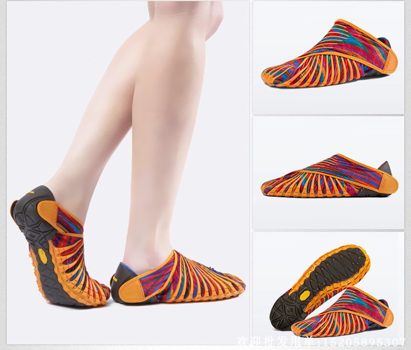 Giày quấn sáng tạo Nhật Bản Feng Lu giày năm ngón một tốc độ nhanh khô Velcro ngoài trời giày đi bộ đường dài - Khởi động ngoài trời giày bảo hộ siêu nhẹ