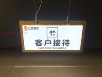 Listar manufacturers recommend led luminous double-sided toilet cash register hanging ultra-thin advertising light box