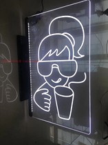 Hot selling side-mounted led luminous hotel restaurant shopping mall shelf toilet door plate double-sided UV hollow advertising light box