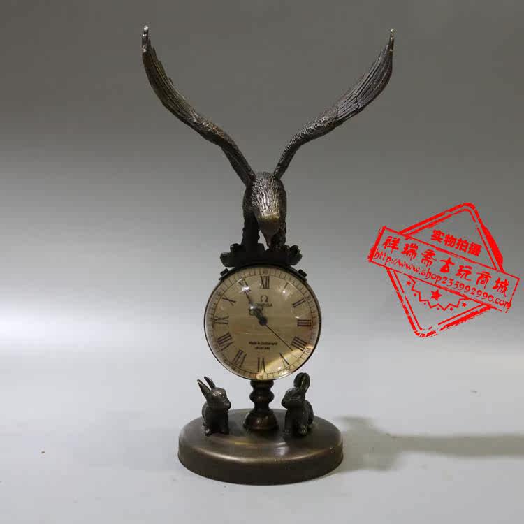  Antique Miscellaneous Promotional Pure Copper Grandfather Clock Pocket Clock Wall Clock Mechanical Clock Copper Watch Dapeng Spreads Wings Eagle