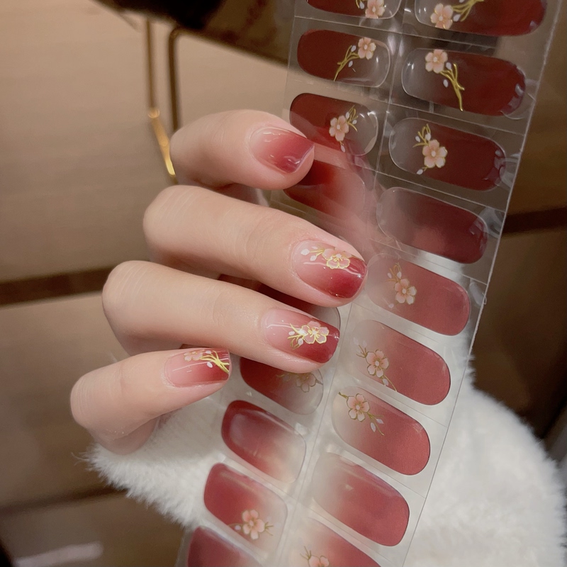 [Buy 2 Get a Lamp] Fingertip Flower R29~ Light-Curing Semi-Cured Gel Nail Stickers