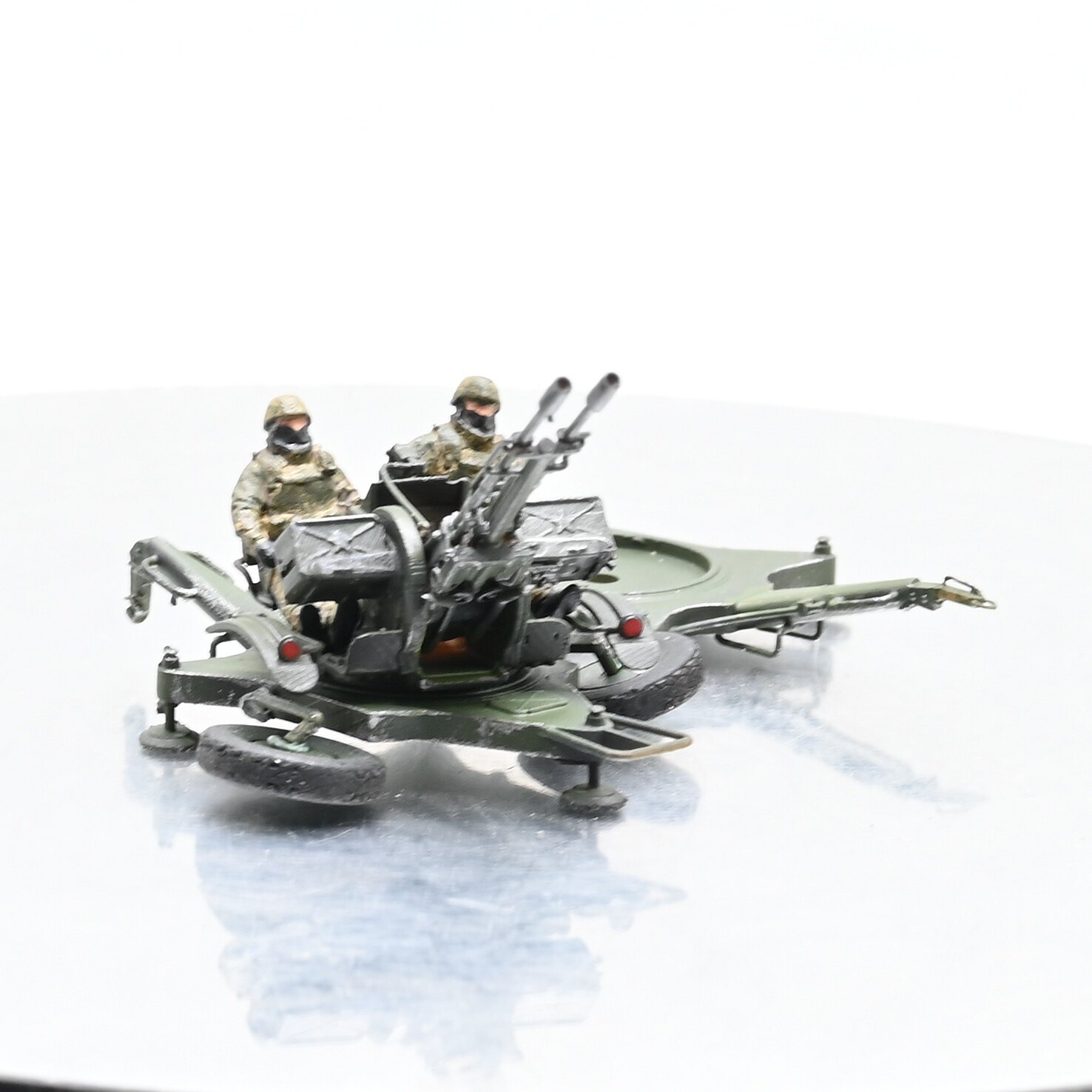 三榮72321 1/72 ZU-23-2 雙管高射炮含兩人成品模型-淘寶Taobao | 天貓Tmall