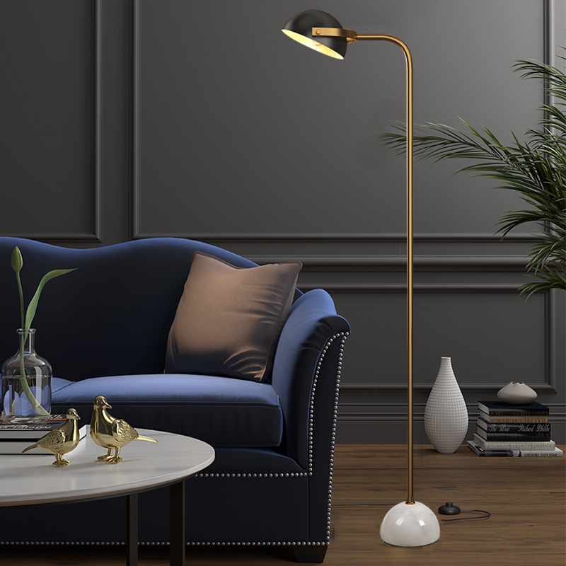 Floor lamp Living room Nordic minimalist post modern creative bedroom floor Buried light American-led book house Reading upright table light