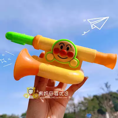Japan Pinocchio imported Anpanman long tube trumpet musical instrument Baby children's early education toy over 3 years old