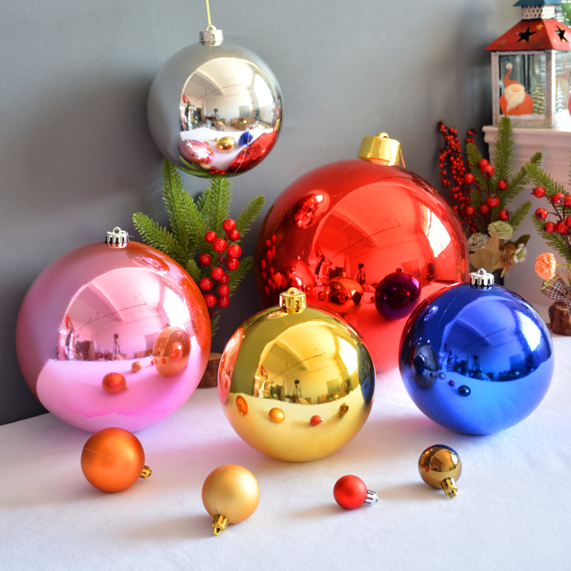 Christmas Ball Decorative Pendant Ball 15 15 20 30 40cm 40cm Christmas Decorations Colourful Ball Mall Shop Window Hanging-Taobao