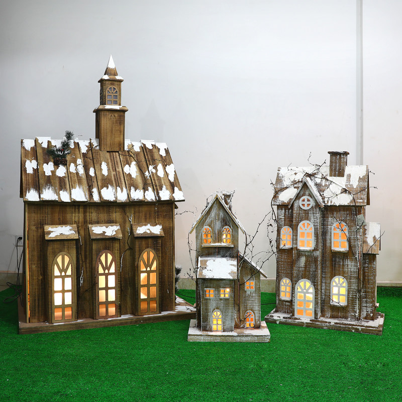 Christmas Decoration Gifts Hotel Showcase Window Area for Christmas Tree New Creative Swing Package