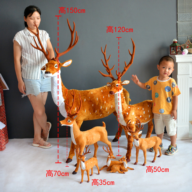 Christmas deer pulling car holiday decoration gift elk doll ornament sleigh deer ornament ornament scene arrangement