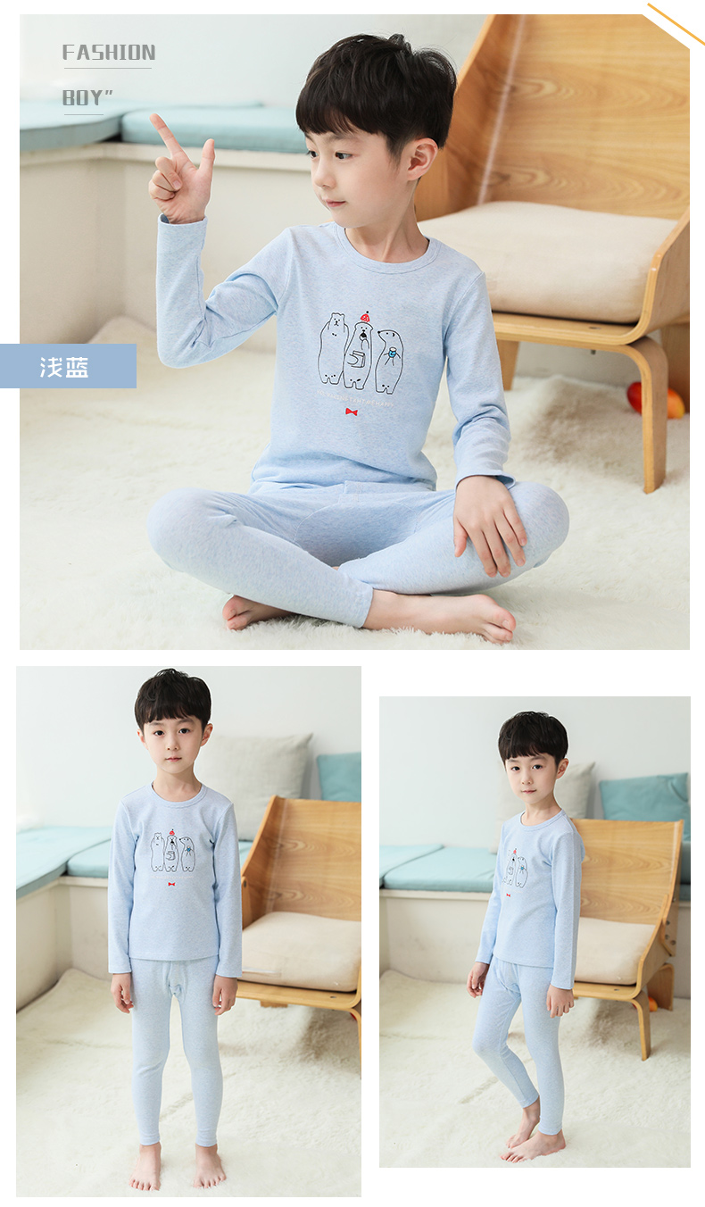 Bộ đồ ngủ trẻ em cho bé trai mặc quần áo mùa xuân và mùa thu trong quần lót trẻ em đáy lớn 2018 mới thủy triều 3-11 tuổi quần giữ nhiệt trẻ em