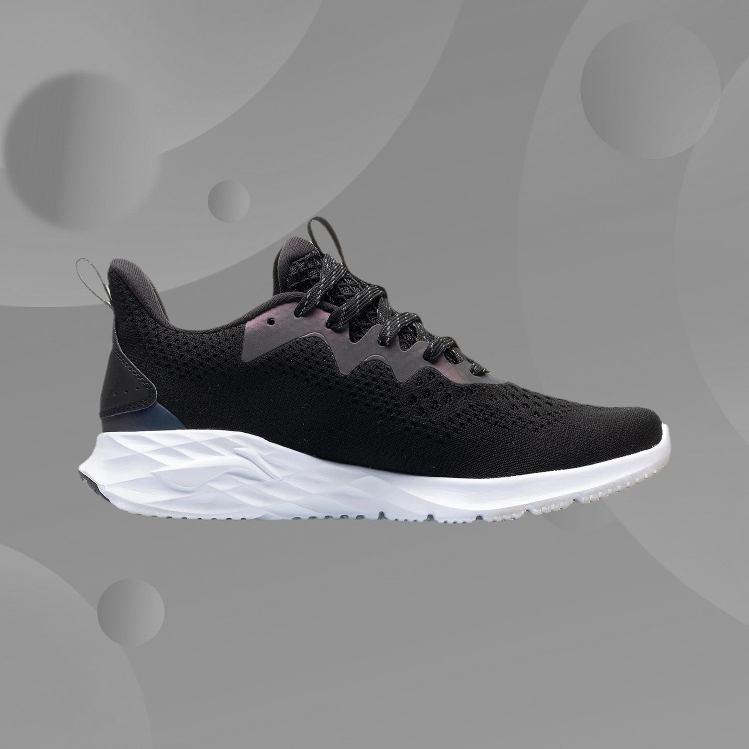 Li Ning sports lightweight fashion comfortable breathable trendy men's one-piece woven rebound shock-absorbing running shoes ARHQ227