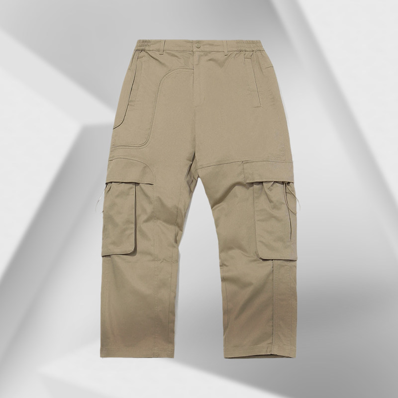 China Li Ning sports tide BADFIVE basketball series men's flat mouth loose casual trousers AKXQ527