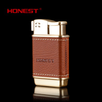 HONEST Baicheng City pipe special lighter open fire inflatable lighter oblique fire Saibao creative lighter