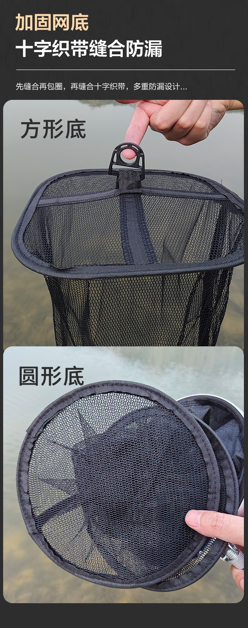 Портативная маленькая быстросохнущая складная рыболовная сеть для рыбалки, сетчатая сумка 渔夫起源 