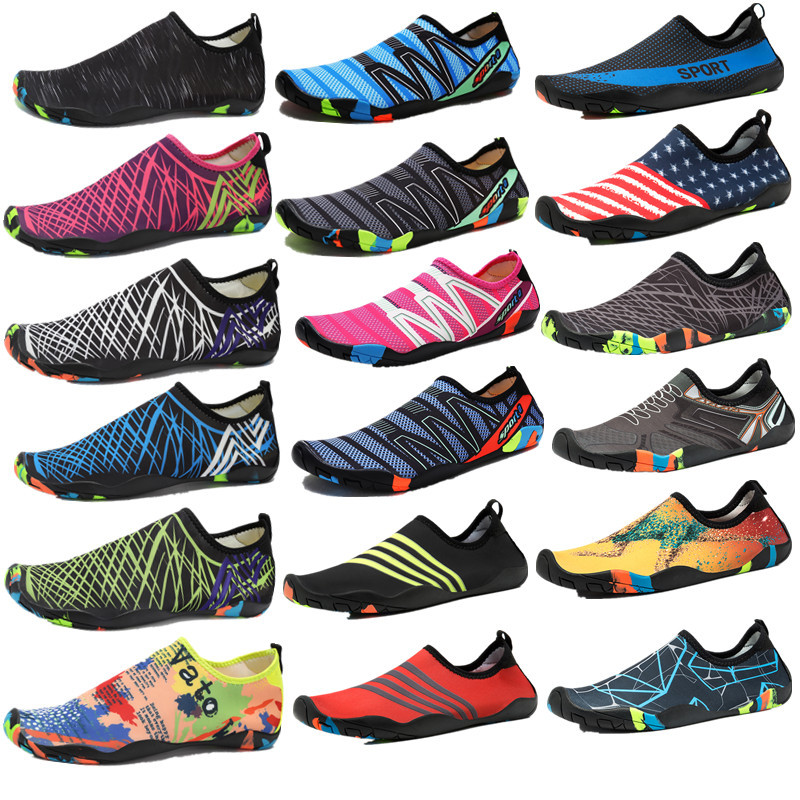 Men and women sports beach shoes barefoot with skin soft shoes for creek tourism non-slip swimming snorkeling snorkeling fitness yoga shoes