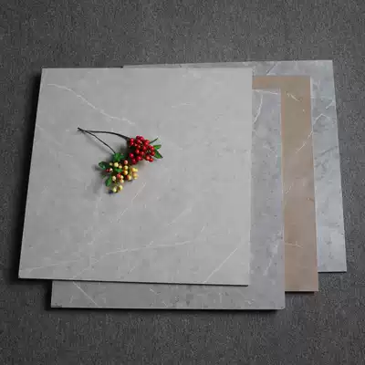 Gray marbled tile 600X600 guest dining hall shop floor tile project matte non-slip cement antique brick