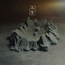 Winter official handmade original personality creative cement gypsum industrial style irregular ashtray ornaments with foam