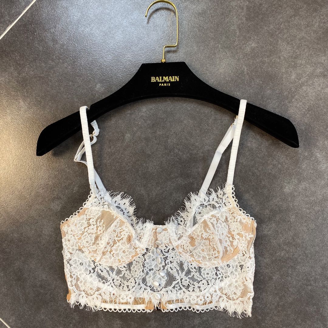 Grapefruit MM2020 spring and summer new sexy lace button beauty back decoration inside a small vest woman