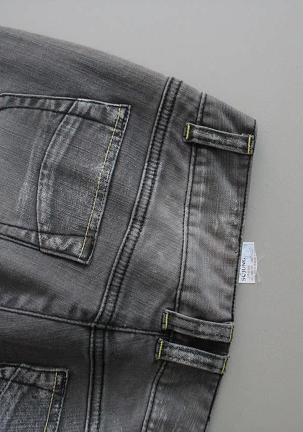 Quần [Y120-505] Quần nữ hàng hiệu mới đích thực là quần denim mỏng 0,56kg quần bò nữ ống rộng
