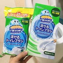 Japan Johnson SC Johnson disposable toilet brush comes with detergent throwable replacement brush head without dead angle