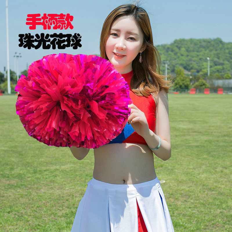 Cheerleading flower and cheerleading team handmade square dance rehearsal for the Playboy Games props.