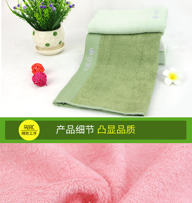 Jie Ya mềm thấm da thân thiện với sợi tre khăn vẻ đẹp khăn mặt khăn baby khăn nhỏ đơn - Khăn tắm / áo choàng tắm áo choàng khách sạn