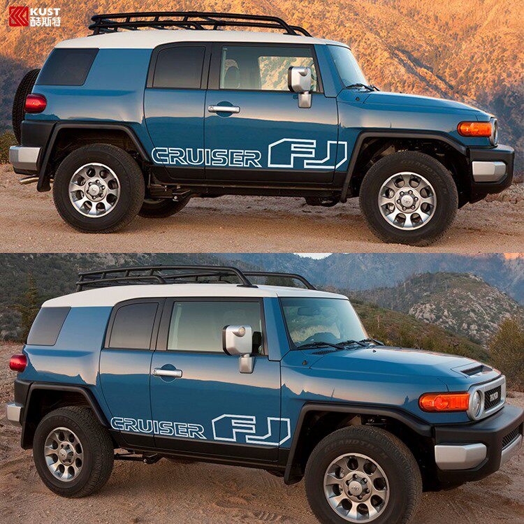 Suitable for FJ cool luze body pull flower FJ car sticker personalized decoration car sticker Toyota cool luze modification