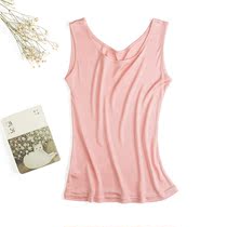 Real Silk Harnesses Vest Women Nehitch Fashion Foreign Air Trendy Summer Thin no sleeves Outer wear with bottom blouses 100 hitch