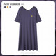 Langsha Modal Short Sleeve Nightgown Women's Summer Plus Size 2024 New Cute Peach Nightgown Dress