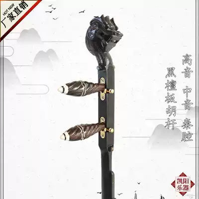 Ebony Banhu Pole Qinqiang Banhu Pole High Tone Alone Bangzi Hulk Banzi Hole with Slide Waist Code