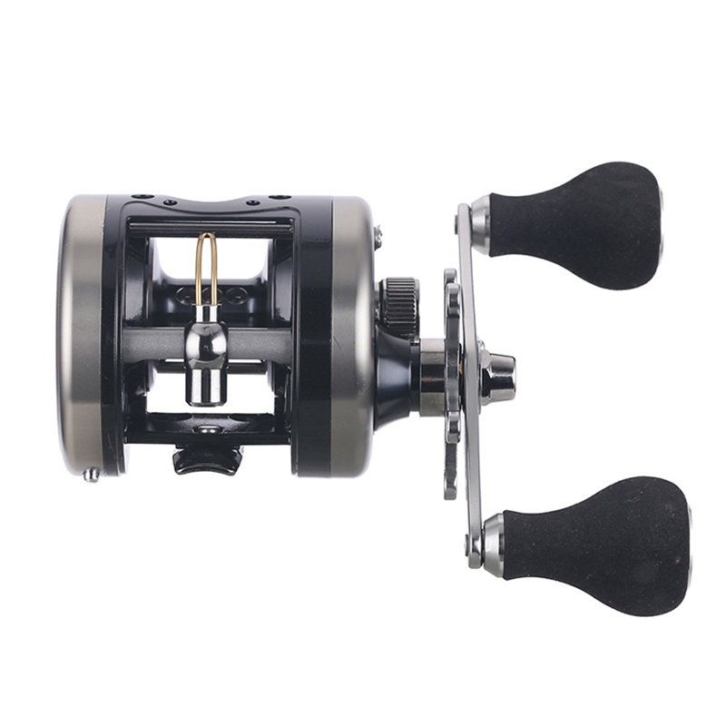 Sea Bergall Metal Sea Fishing Drum Boat Fishing Deep-sea Far Throw Iron Plate Wheel Beating Black Thunder Strong Road Subwheel Anchor Fish Exclusive