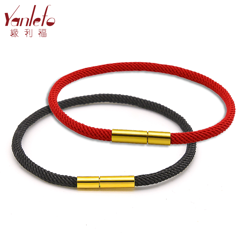 Edge Rifu Hands Rope Woven Rope String Beads Hand Refining Rope This Life Can Wear 3D Hard Gold Transit Pearl Minimalist Rope Lovers