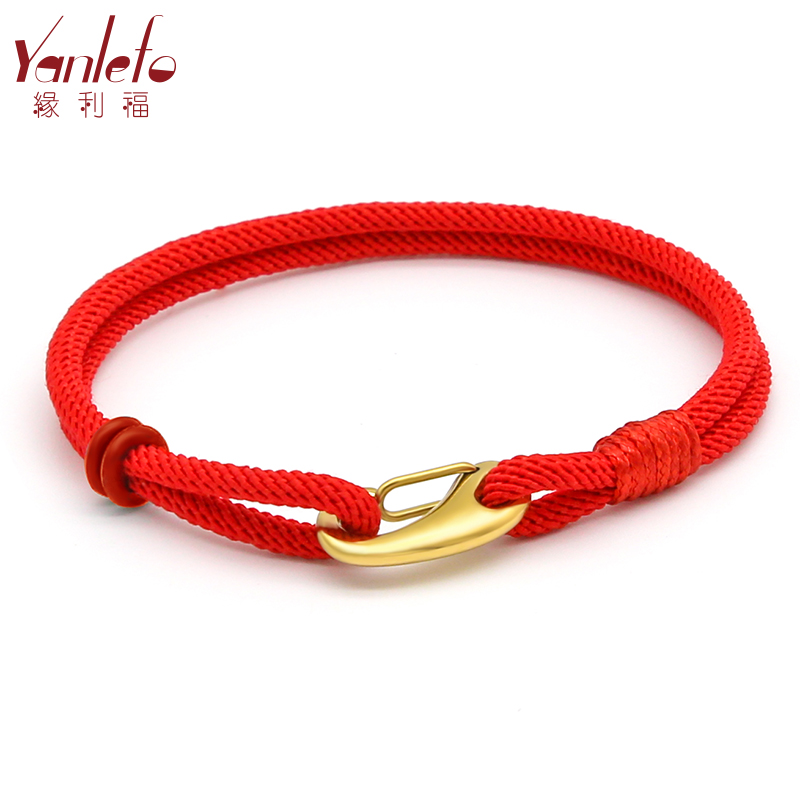 Yang Lifo Bracelet Rope Double Black Men and Women Cover Wear DIY String of Zhuang Red Hand Rope